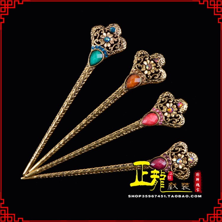 遂昌头饰老旦青衣员外夫人簪子 老旦发簪